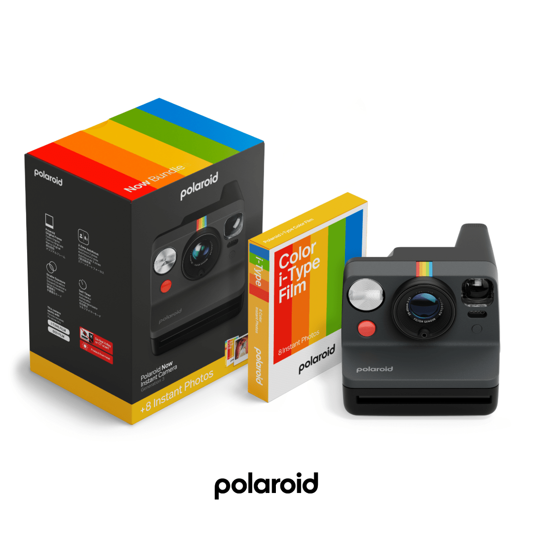 Bundle Camera Instântanea Polaroid Now Geração 3 + 8 Filmes i-Type - Preta 6572 Polaroid Bundle Gen3 Preto
